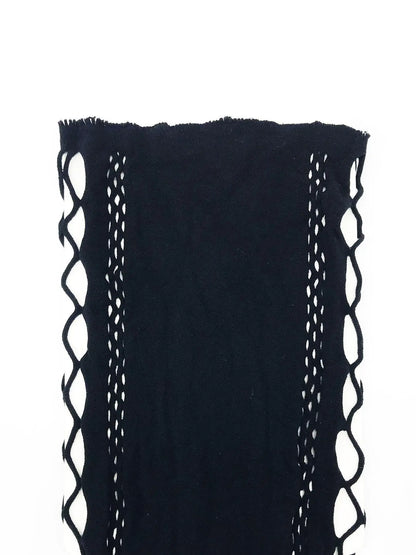 Women'S Plain Cut Out Hollow Out Cover up Dress, Casual Sleeveless round Neck Fishnet Swimsuit Cover up Dress for Summer, Ladies Beachwear for Vacation Holiday Beach Outdoor Wear, Summer Coverup, Clothing, Swimwear Cover Up, Beach Cover Ups