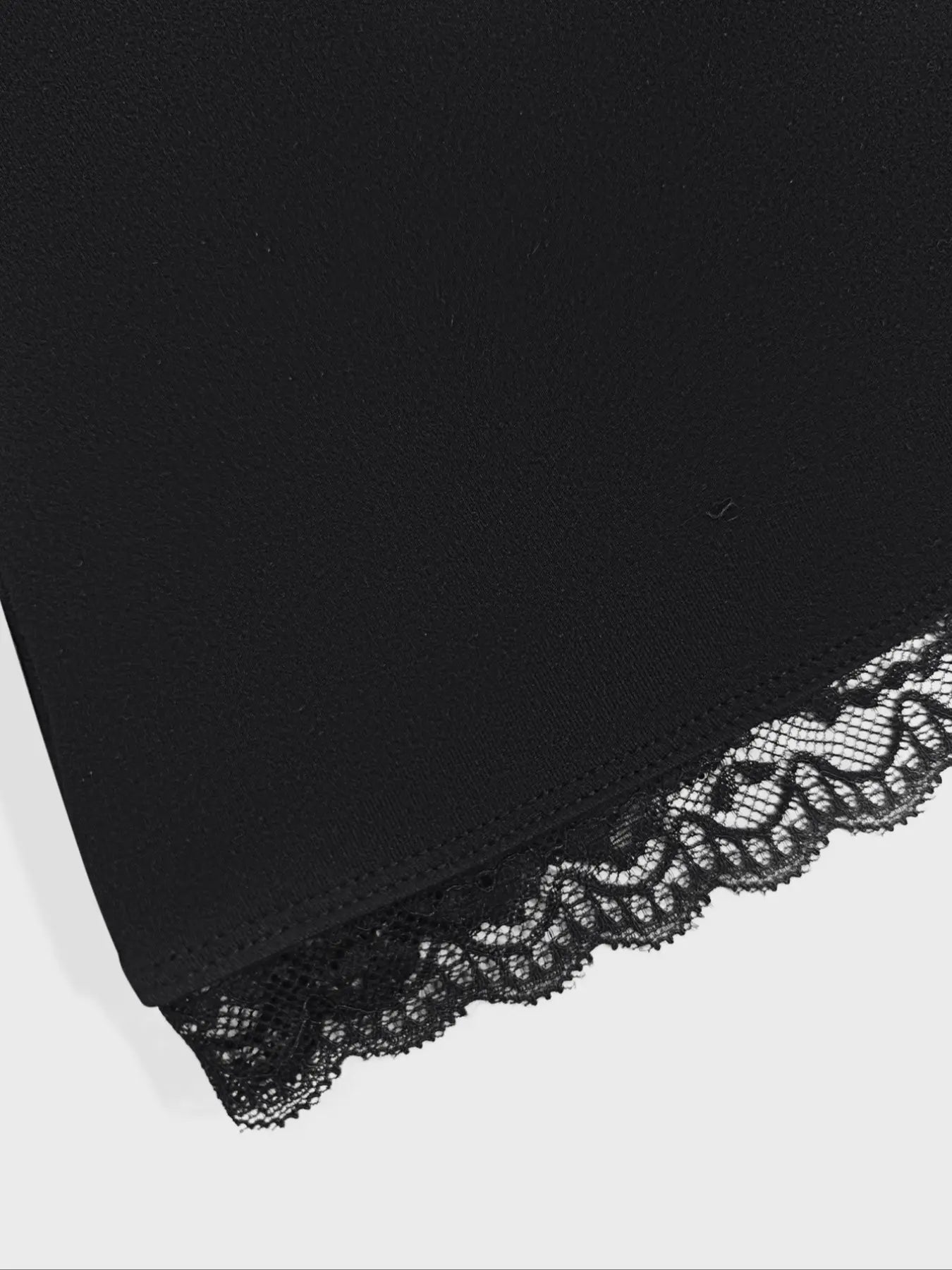Women'S Y2K Lace Trim Long Sleeve Square Neck Slim Fit Feminine Basic Party T-Shirt, Summer Casual Outdoor Short Top, Casual Classy Top, Street Style, Casual Chic Fitted, Casual Fashion Shirt, Womenswear