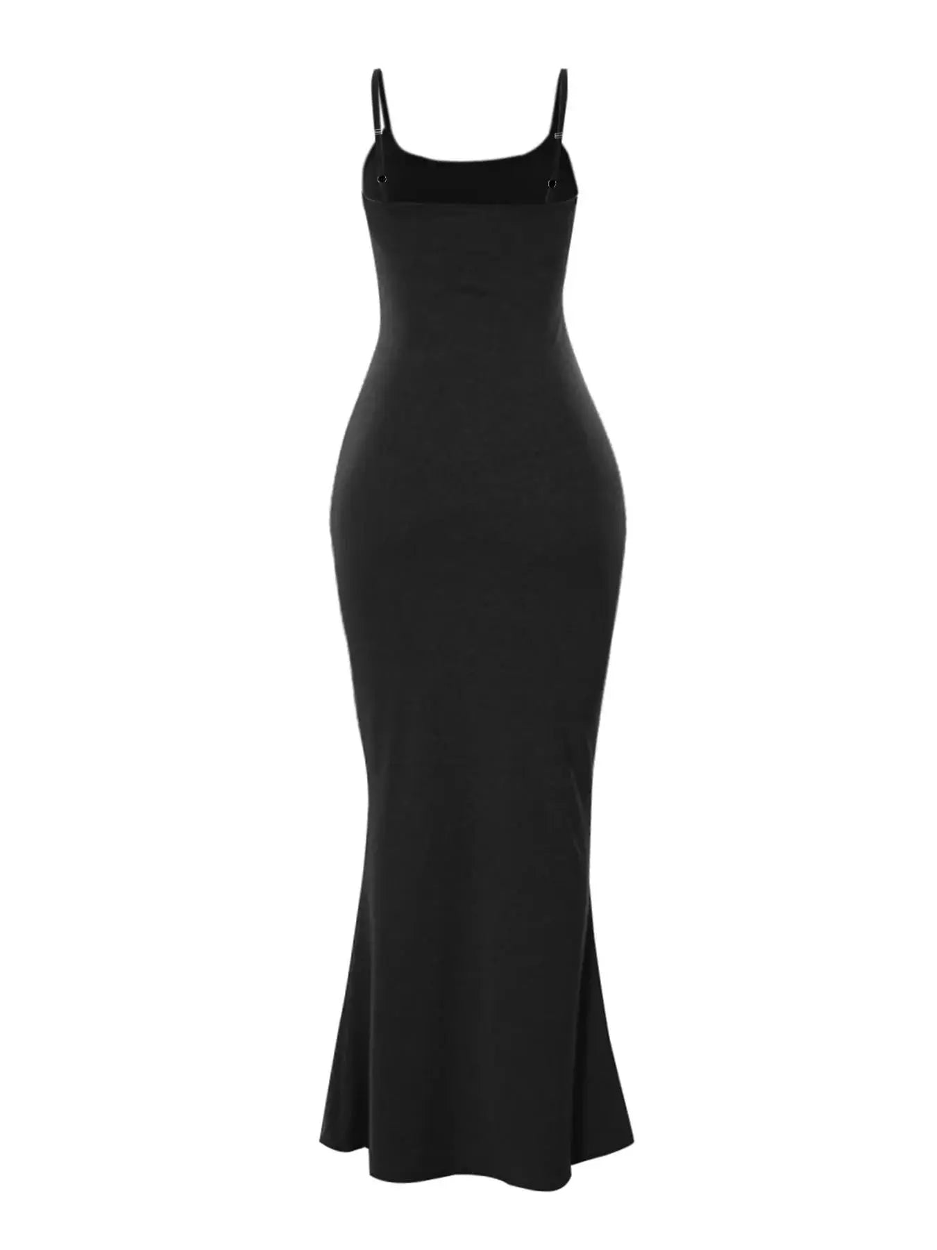 Women'S Plain Backless Bodycon Dress, Solid Spaghetti Strap Long Dress for Daily Outdoor Wear, Women'S Clothing for Summer