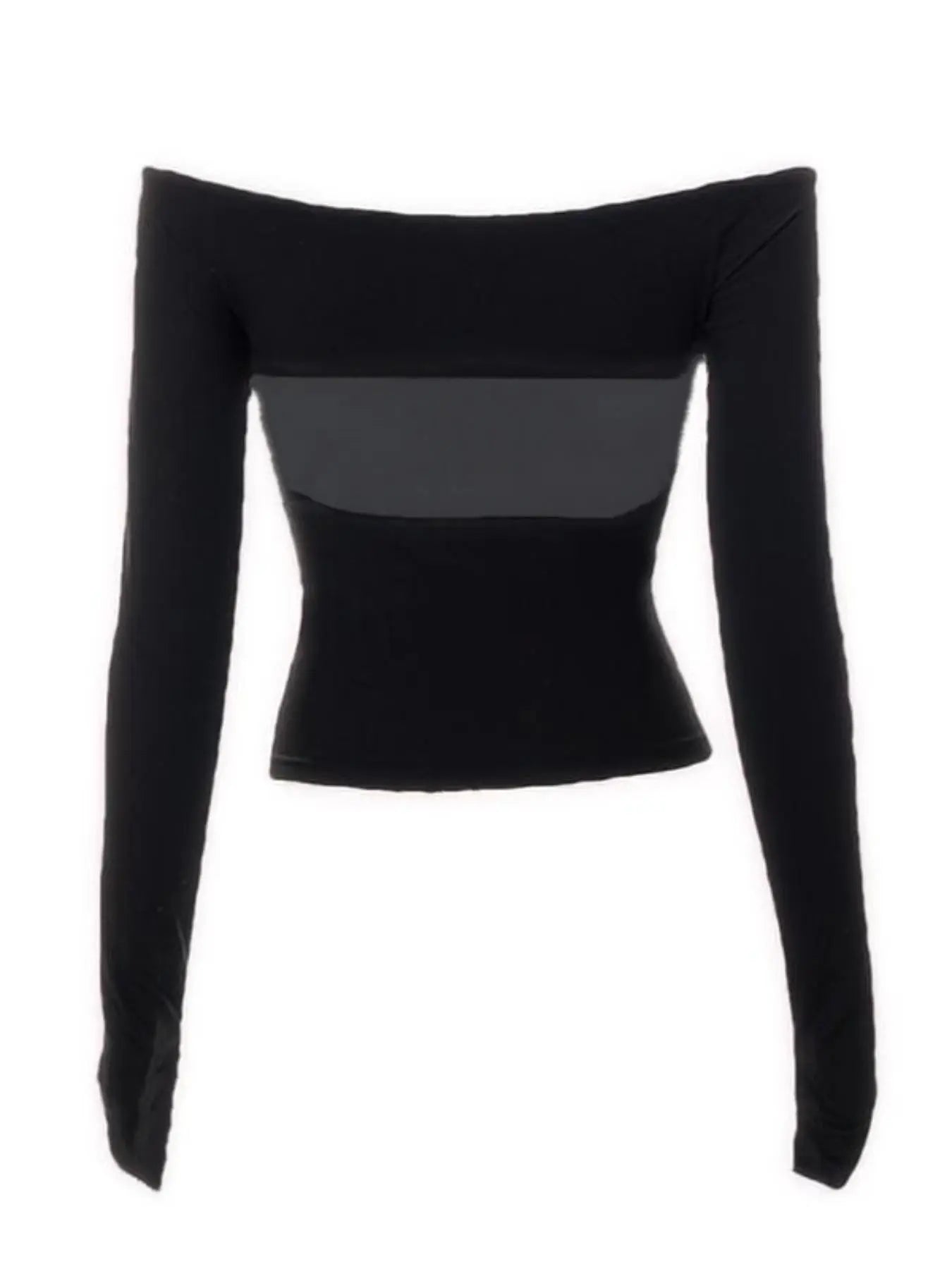 Women'S Solid Cut Out off the Shoulder Tee, Casual Classy Long Sleeve T-Shirt for Spring & Fall, Women'S Clothing for Daily Wear